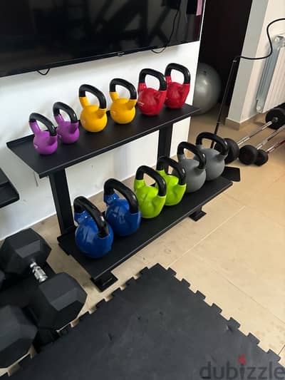 kettle bell stand