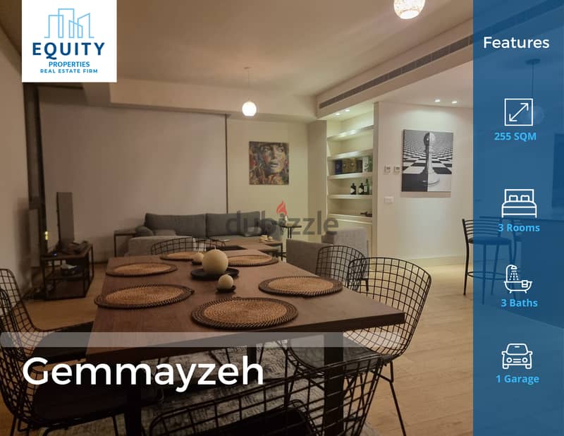 155 SQM Apartment For Sale In Gemmayzeh شقة للبيع في الجميزة#JZ107587 0