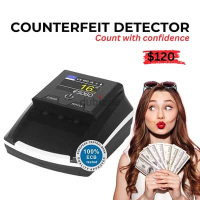 Fake Money Detector مكنة كشف العملة المزورة