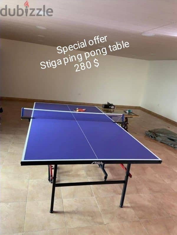 stiga ping pong table indoor 1