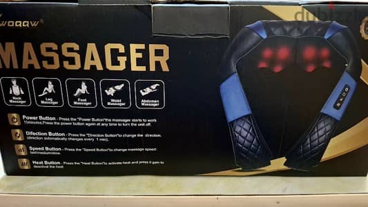 shiatsu neck and back massager with heat