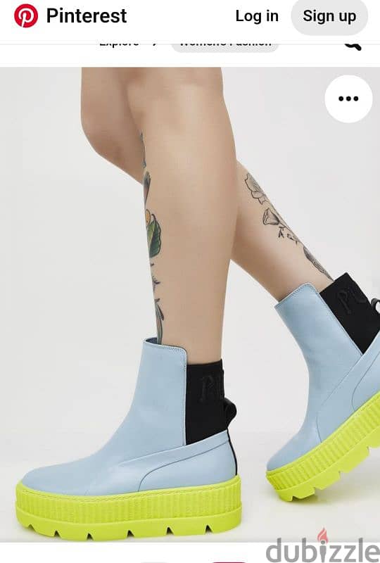 Puma Fenti×Rihanna blue boots 39 Original shelsea sneakers 1