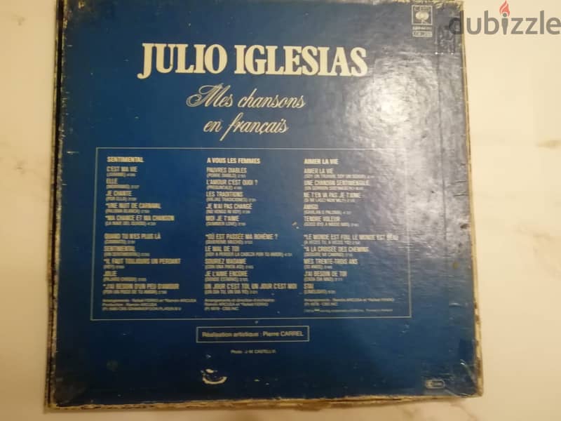 Julio Iglesias "mes chansons en Francais" 3+1 vinyl box set 2