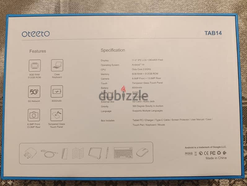 tablet oteeto tab 14 0