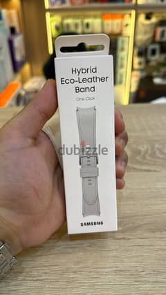 Samsung hybrid Eco-leather band silver 0