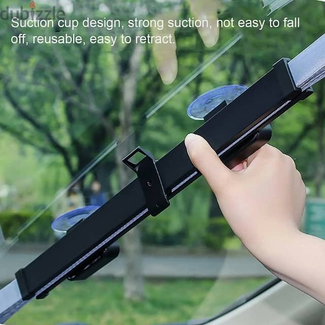 Car Sunshade Curtain for Windshield, Aluminum, 120 x 65cm 1