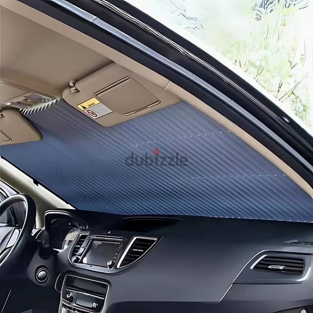 Car Sunshade Curtain for Windshield, Aluminum, 120 x 65cm 4