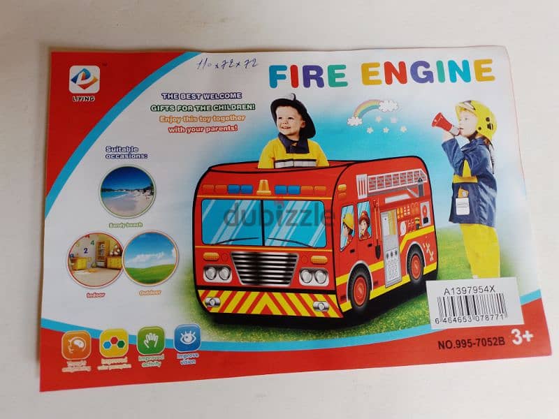 fire engine play tent 0