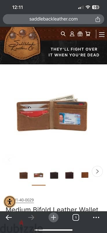 Saddleback leather wallet