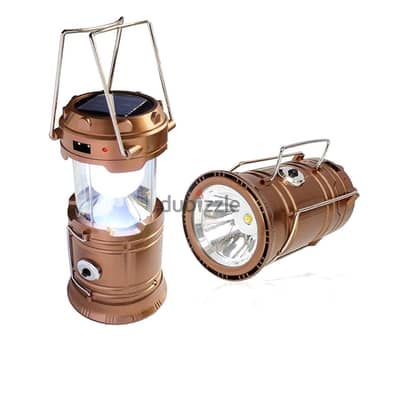 Outdoor Camping Solar Charger LED Lantern Rechargeable USB Flash Light