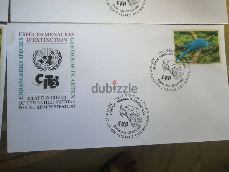 15 enveloppes 1999-2000 premier jour postale des Nation unies &timbres 5