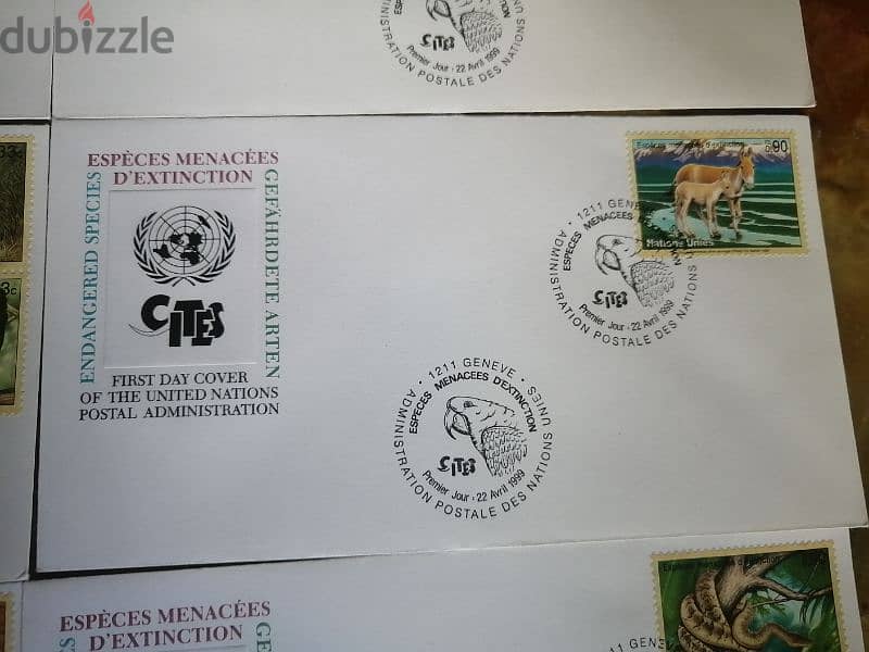 15 enveloppes 1999-2000 premier jour postale des Nation unies &timbres 7