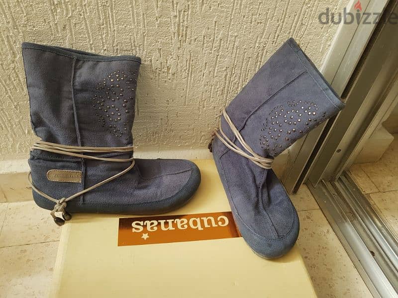 botine ugg used once as new with fur inside  size38 1