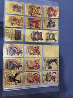 original Pokémon cards and the gold is metal 0