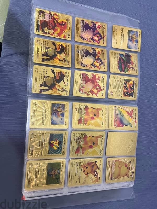 original Pokémon cards and the gold is metal 2