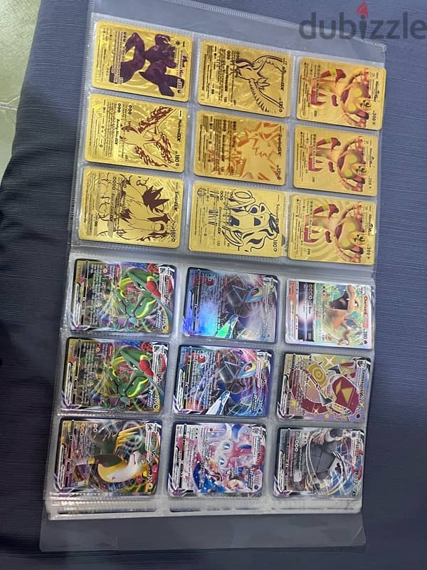 original Pokémon cards and the gold is metal 4