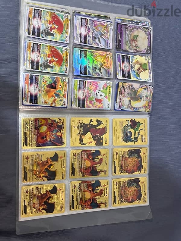 original Pokémon cards and the gold is metal 17