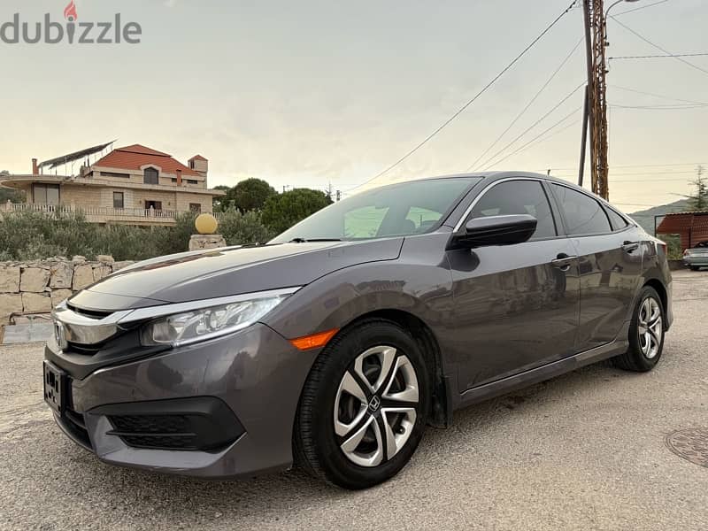 Honda Civic 2017 Lx ! Clean Carfax ! تسجيل عالقديم ! 1