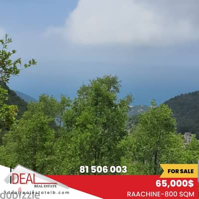 800 sqm land for sale in Raachine REF#JH17395