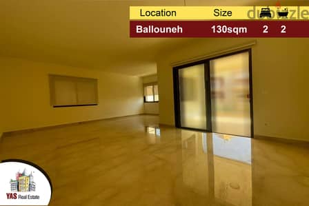 Ballouneh 130m2 | New | Luxury | Prime Location | Quiet Street | KS |