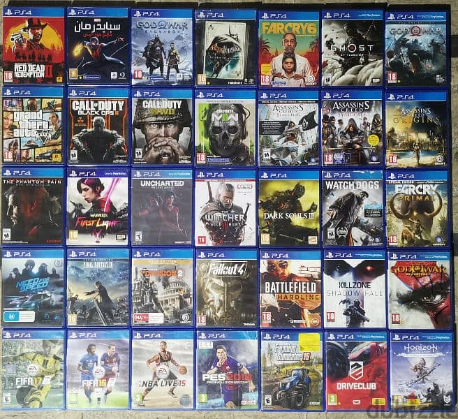 New sealed and used PS4 games. 9