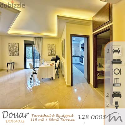 Douar | Signature Furnished/Decorated 115m² + 65m² Terrace | 3 Parking