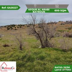 Prime location land in Kfour AlArabi Batroun ارض بموقع مميز في البترون 0