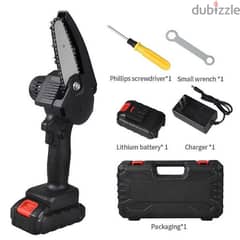 portable battery chainsaw 10cm منشار بطرية 0