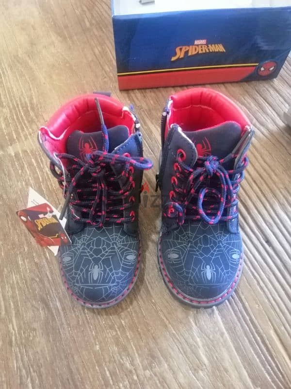 Spiderman boots for baby boy 0