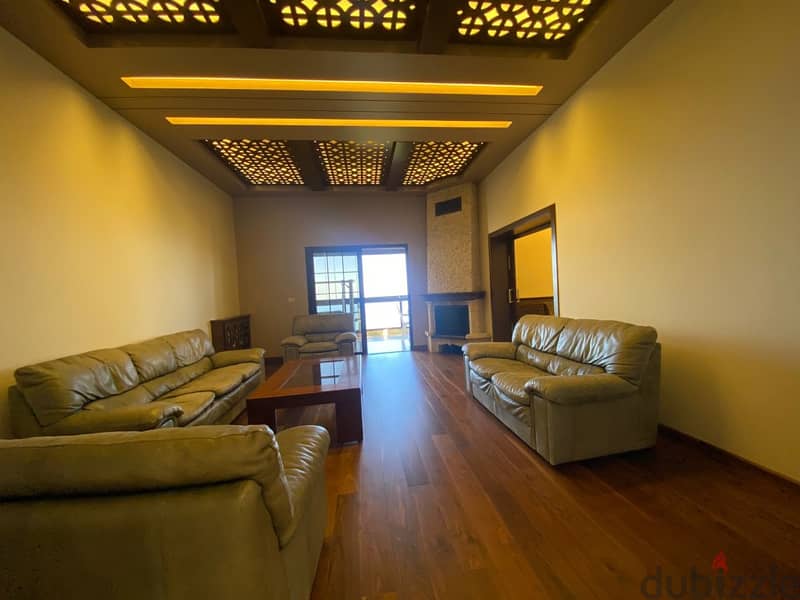 216 Sqm | Fully furnished apartment for rent in Broummana 0