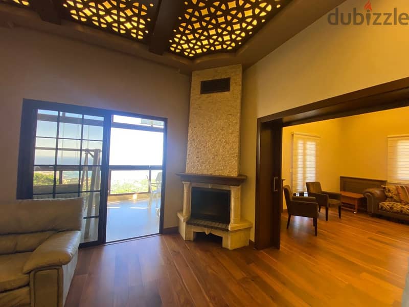 216 Sqm | Fully furnished apartment for rent in Broummana 4