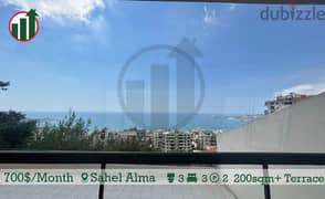 Open sea view Apartment for rent in sahel Alma!! 0