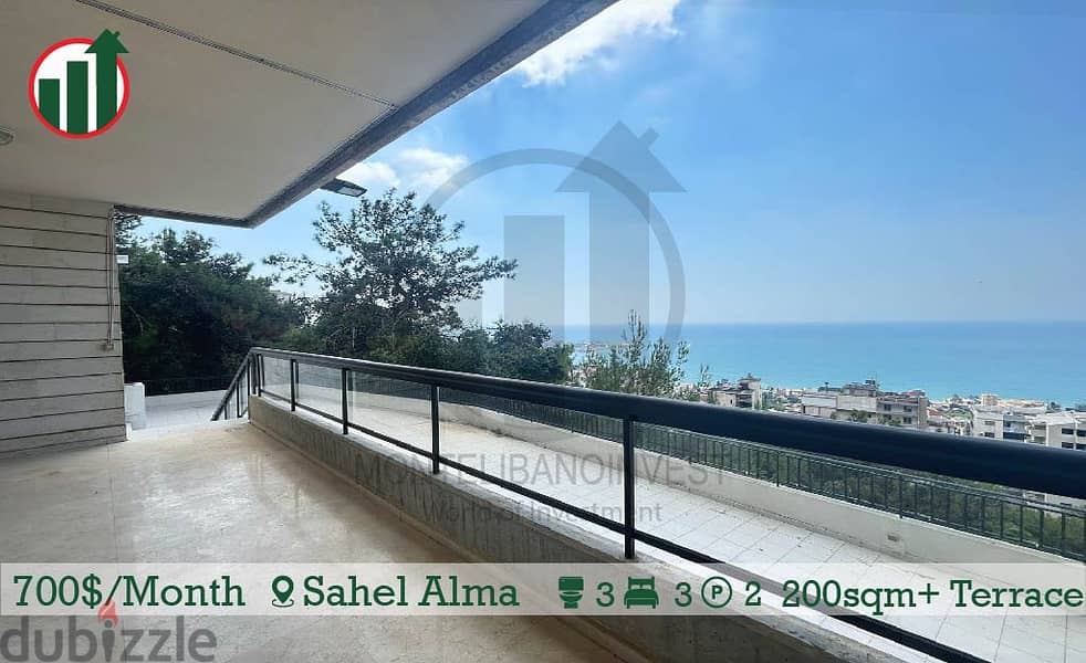 Open sea view Apartment for rent in sahel Alma!! 1