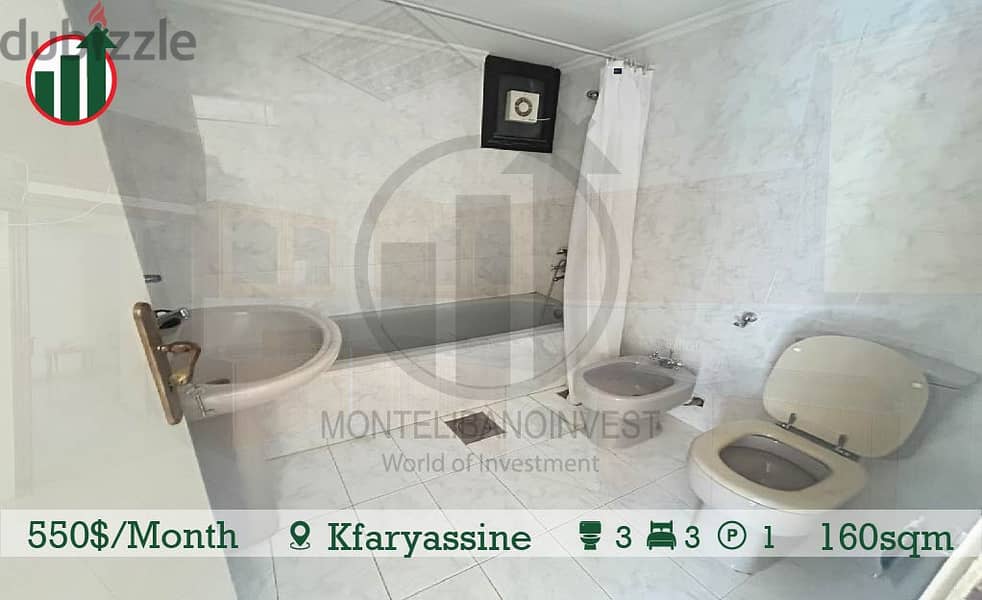 Fully Furnished Apartment for Rent in Kfaryassine!!! 8