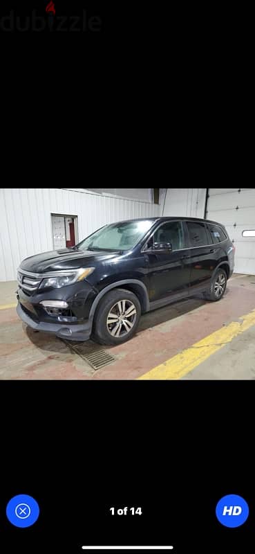 Honda Pilot 2016 EXL AWD, مجمرك خالص 81/882165