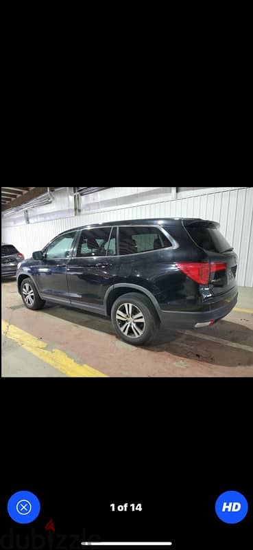 Honda Pilot 2016 EXL AWD, مجمرك خالص 81/882165 1