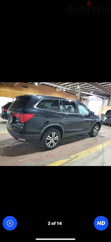 Honda Pilot 2016 EXL AWD, مجمرك خالص 81/882165 2