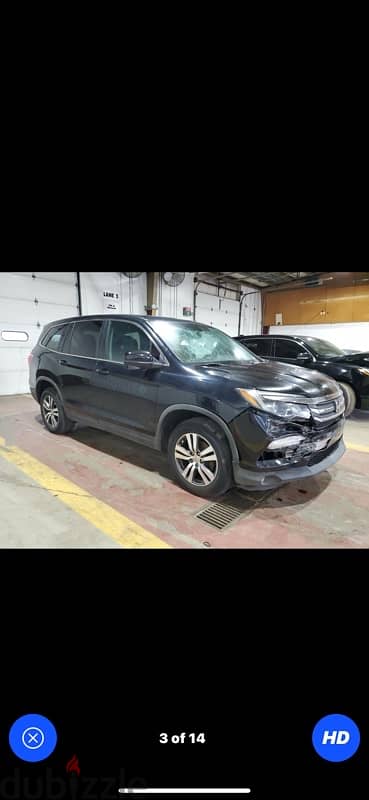 Honda Pilot 2016 EXL AWD, مجمرك خالص 81/882165 3