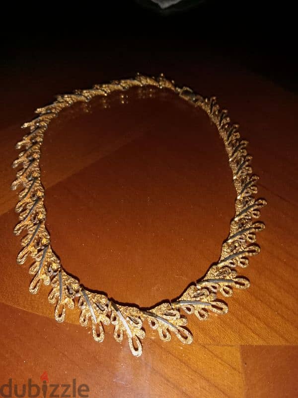 collier antique 1980 - gold plated - faux bijoux 0