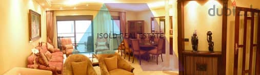 Furnished 180 m2 apartment+ Open sea view for rent in  Mansourieh 1