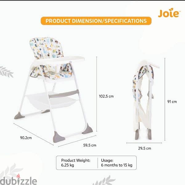 joie feeding chair 6