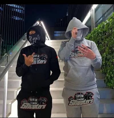 Trapstar fleece hoodie and pants set