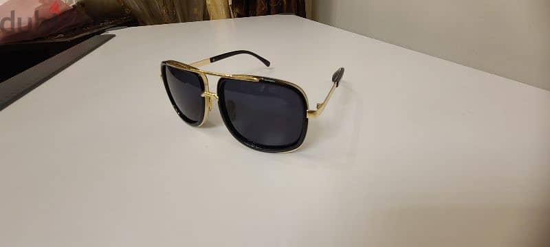 Dollger Gold Frame Square Aviator Sunglasses 2