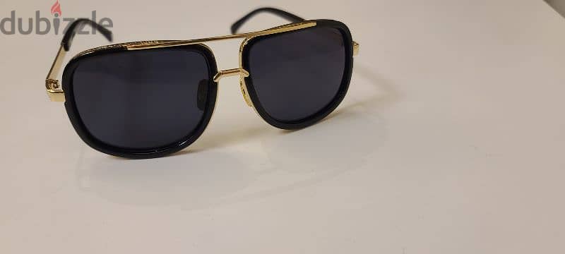 Dollger Gold Frame Square Aviator Sunglasses 4