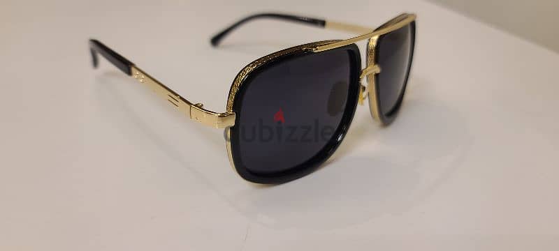 Dollger Gold Frame Square Aviator Sunglasses 5