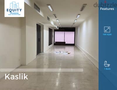 100 SQM Office For Sale In Kaslik مكتب للبيع في الكسليك #RK108658