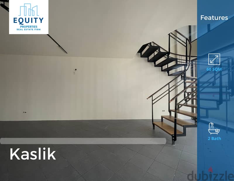 60 SQM Office For Rent In Kaslik مكتب للايجار في الكسليك #RK108758 0