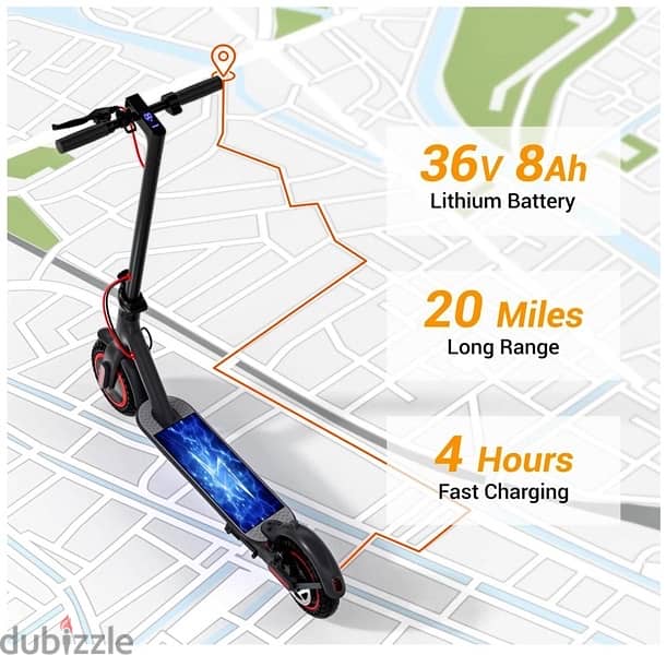 Electric Scooter 25KM with LED Display Foldable Rechargeable 1