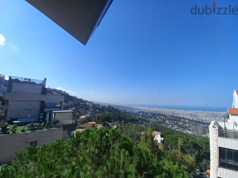 A 300m2 apartment with a sea and city view for sale in Beit Mery 13