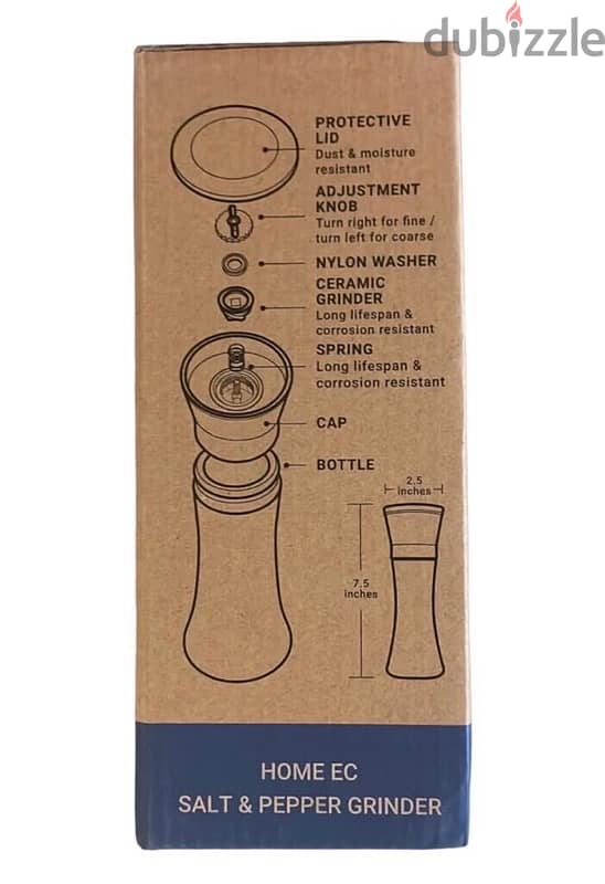 HOME EC Original Salt and Pepper Grinder Set 2